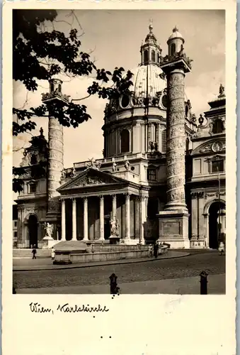 35839 - Wien - Karlskirche - gelaufen 1954