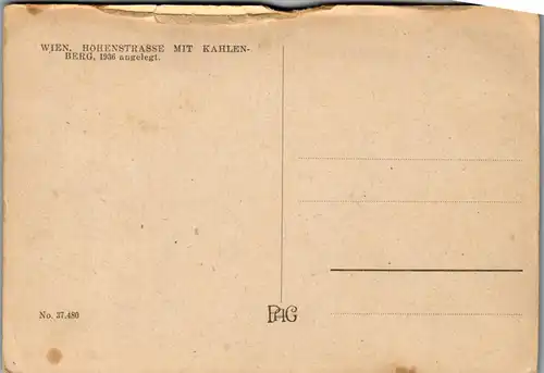 35845 - Wien - Höhenstrasse mit Kahlenberg - nicht gelaufen