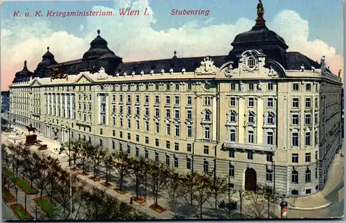 35846 - Wien - Wien I , K. u. k. Kriegsministerium , Stubenring - gelaufen 1916