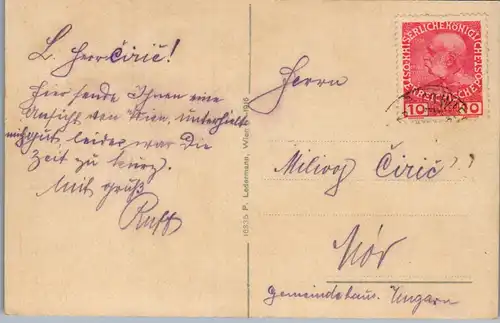 35846 - Wien - Wien I , K. u. k. Kriegsministerium , Stubenring - gelaufen 1916