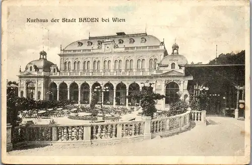 35853 - Niederösterreich - Baden bei Wien , Kurhaus - gelaufen