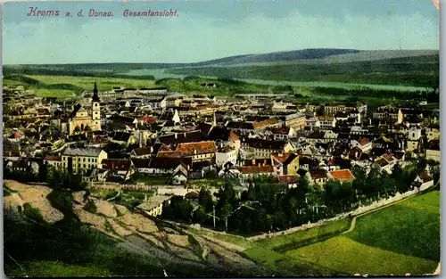 35884 - Niederösterreich - Krems an der Donau , Gesamtansicht - nicht gelaufen 1916