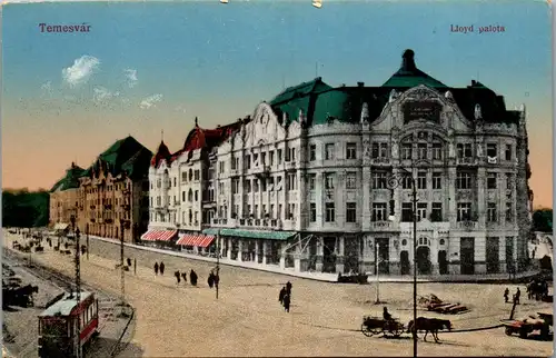 35893 - Rumänien - Temesvar , Timisoara , Lloyd palota - nicht gelaufen 1917