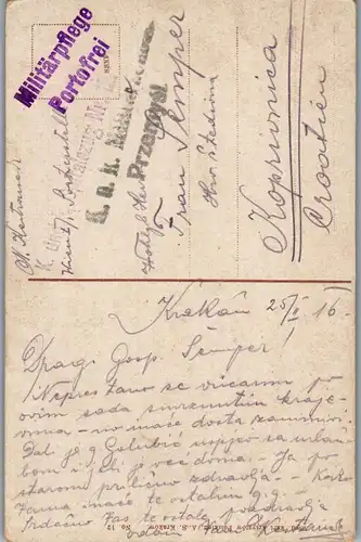 35897 - Polen - Krakau , Krakow , Kosciot XX , Dominikanow , Dominikanerkirche , Militärpflege Portofrei - gelaufen 1916