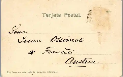 35910 - Argentinien - Mar del Plata , Bristol Rambla - gelaufen 1906