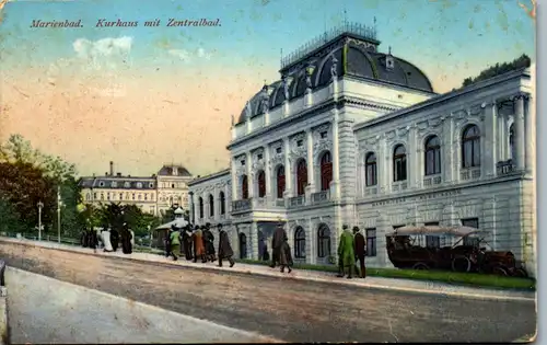 35935 - Tschechische Republik - Marienbad , Kurhaus mit Zentralbad - nicht gelaufen 1913
