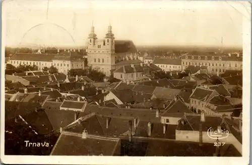 35937 - Slowakei - Trnava , Tyrnau , Panorama - gelaufen 1929