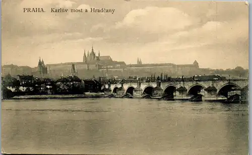 35939 - Tschechische Republik - Praha , Prag , Karluv most a Hradcany - nicht gelaufen