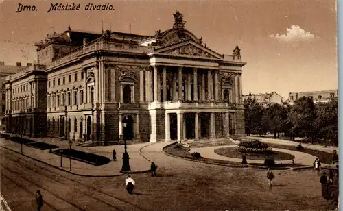 35941 - Tschechische Republik - Brno , Brünn , Mestske divadlo - gelaufen 1922