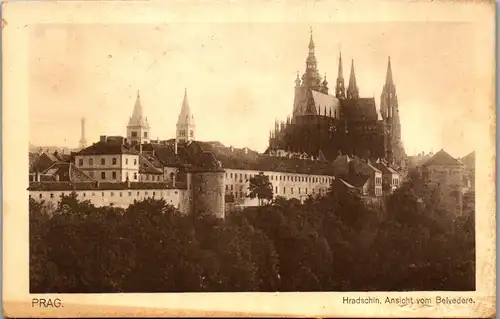 35944 - Tschechische Republik - Prag , Praha , Hradschin , Ansicht vom Belvedere - nicht gelaufen 1910