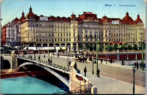35961 - Wien - Wien I , Marienbrücke - gelaufen 1911