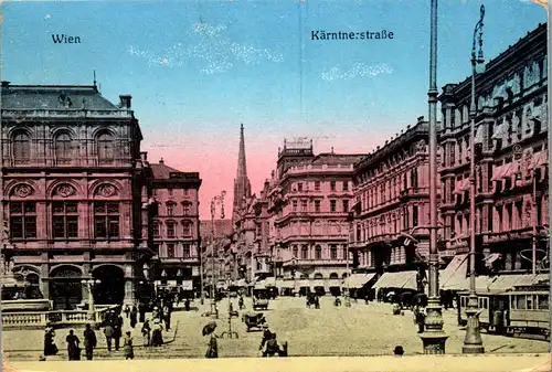 35967 - Wien - Kärntenerstraße - gelaufen 1915