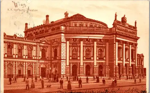 35980 - Wien - K. k. Hofburg Theater - gelaufen 1899