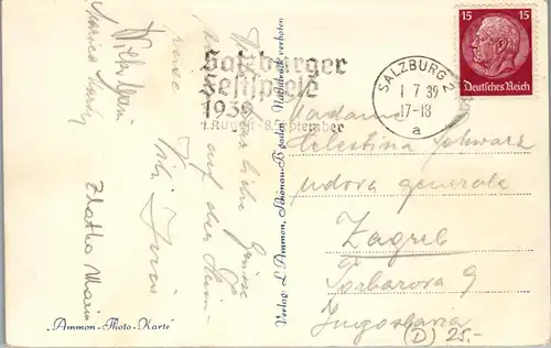 35985 - Deutschland - St. Bartholomä mit Watzmannostwand , Watzmann - gelaufen 1939