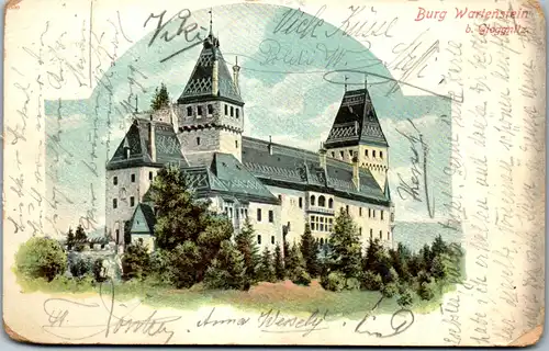 35994 - Niederösterreich - Gloggnitz , Burg Wartenstein - gelaufen 1907