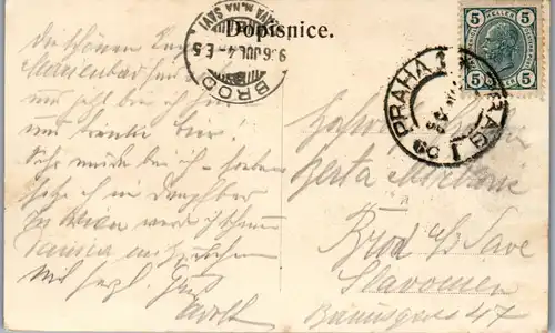 36012 - Tschechische Republik - Praha , Prag , Mala Strana a Hradcany s Petrina - gelaufen 1906