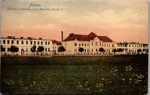 36021 - Tschechische Republik - Prerov , Jubilejni nemocnice cisare Frantiska Josefa I - gelaufen 1916
