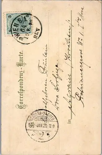 36047 - Wien - Erzherzog Albrecht Monument - gelaufen 1900