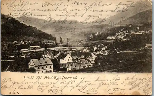 36054 - Steiermark - Neuberg , Gruß aus - gelaufen 1902