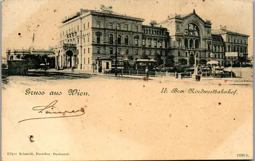 36056 - Wien - Wien II , Nordwestbahnhof , Bahnhof , Gruss aus - gelaufen