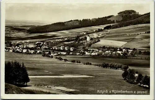 36074 - Tschechische Republik - Kdyne s Ryzmberkem v pozadi - gelaufen 1939