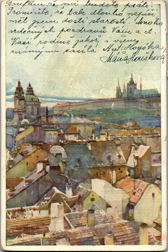 36101 - Künstlerkarte - Prag , Praha , Jaroslava Setelika - gelaufen 1929