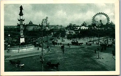 36131 - Wien - Wien II , Tegetthoff Monument , Riesenrad - nicht gelaufen