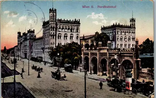 36133 - Wien - Wien II , Nordbahnhof , Bahnhof - gelaufen 1920