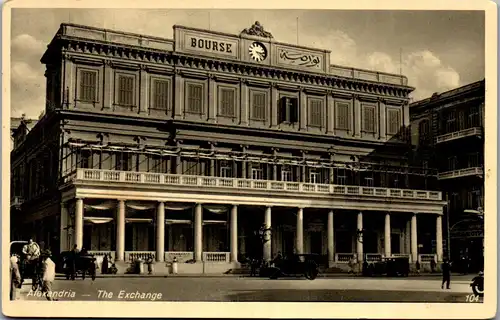 36142 - Ägypten - Alexandria , Bourse , The Exchange , Börse - gelaufen 1935