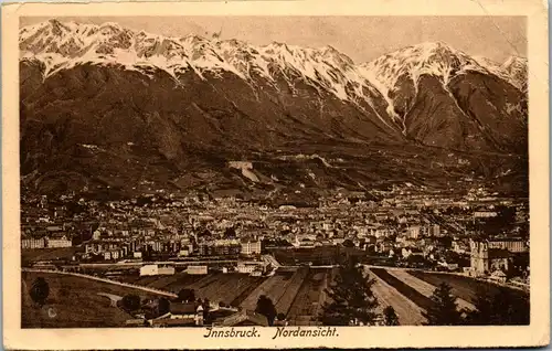 36146 - Tirol - Innsbruck , Nordansicht , Militärzensur - gelaufen 1916