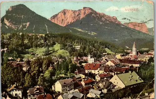 36148 - Steiermark - Aussee , Panorama - gelaufen 1918