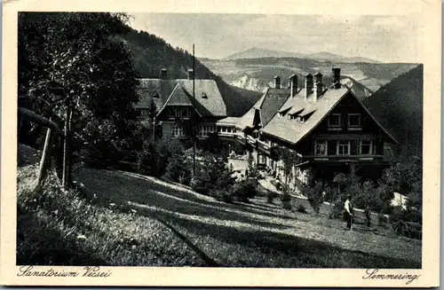36174 - Niederösterreich - Semmering , Sanatorium Vecsei - nicht gelaufen