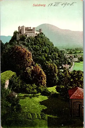 36176 - Salzburg - Panorama - nicht gelaufen 1908