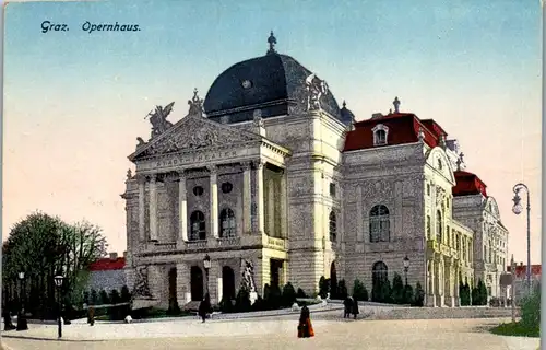 36180 - Steiermark - Graz , Opernhaus - gelaufen 1923