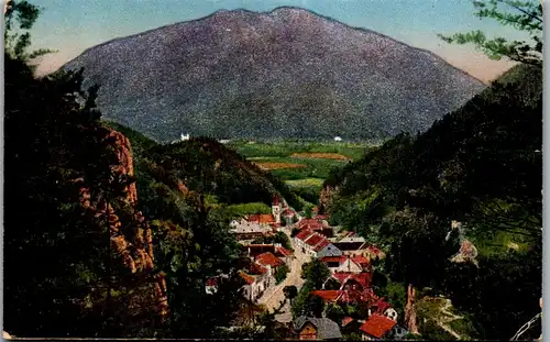 36190 - Niederösterreich - Schottwien am Semmering mit Sonnwendstein - gelaufen 1922