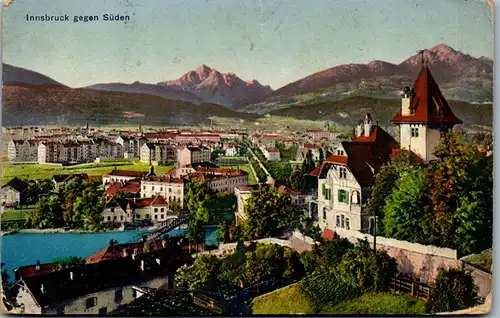 36191 - Tirol - Innsbruck gegen Süden - gelaufen 1915