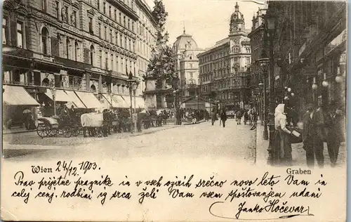 36193 - Wien - Graben - gelaufen 1903