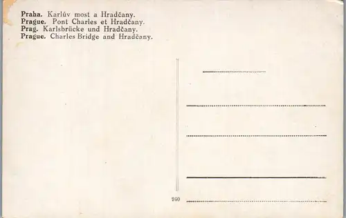 36204 - Tschechische Republik - Praha , Prag , Karluv most a Hradcany - nicht gelaufen