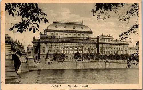 36206 - Tschechische Republik - Praha , Prag , Narodni divadlo - gelaufen