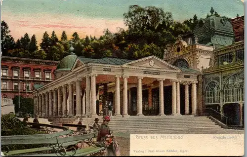 36217 - Tschechische Republik - Gruss aus Marienbad , Kreuzbrunnen - nicht gelaufen