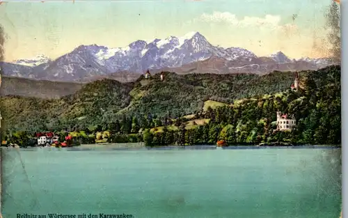 36238 - Kärnten - Reifnitz am Wörthersee mit den Karawanken , Wörtersee - gelaufen 1910