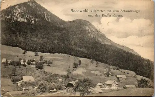 36248 - Niederösterreich - Nasswald mit dem Schwarzkogel und den Kudlermäuern - gelaufen