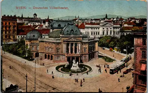 36256 - Wien - Deutsches Volkstheater - gelaufen 1917