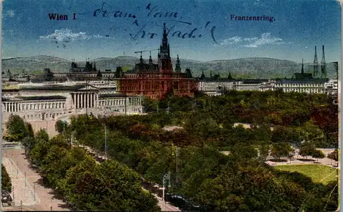 36266 - Wien - Wien I , Franzensring - gelaufen 1921