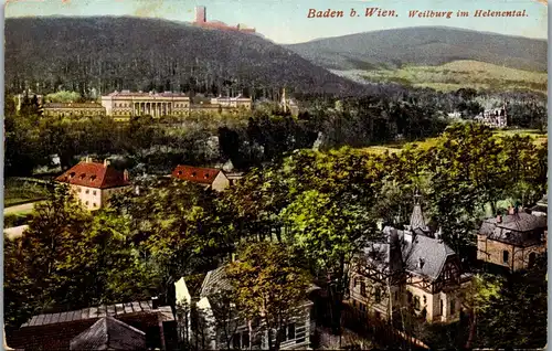 36294 - Niederösterreich - Baden bei Wien , Weilburg im Helenental - gelaufen 1912