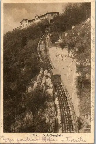 36296 - Steiermark - Graz , Schloßbergbahn - gelaufen 1927