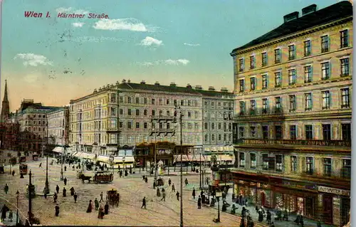 36327 - Wien - Wien I , Kärntner Straße - gelaufen 1914