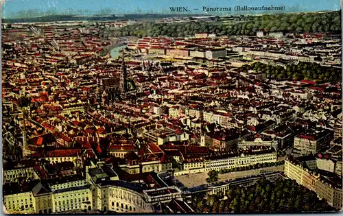 36330 - Wien - Panorama Ballonaufnahme - nicht gelaufen 1916
