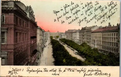 36346 - Wien - Wien I , Kärntnerring - gelaufen 1903