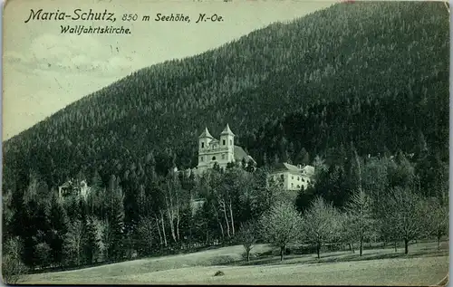 36348 - Niederösterreich - Maria Schutz , Wallfahrtskirche - gelaufen 1909